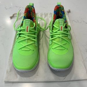 Limited edition Steph Curry sour patch kids sneakers neon green